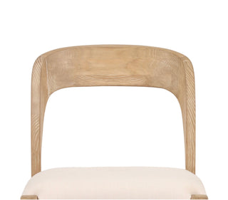 Winona Curved Wood Back Dining Chair with Upholstered Seat (Set of 2)