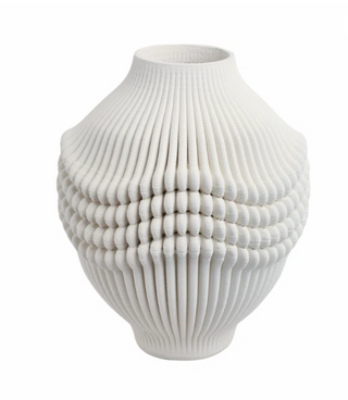 White 3D Porcelain Vase