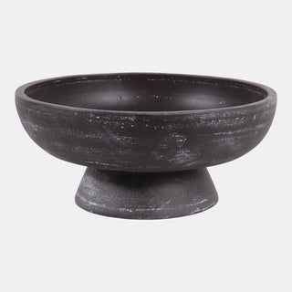 13x5 Brown Terracotta Pedestal Bowl