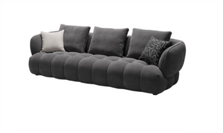 Auburn 90" White Sofa