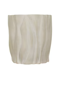 JF white ceramic vase 14''