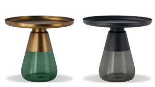 Glass Base End Table