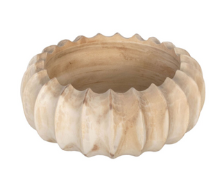 Scallop Wood Bowl