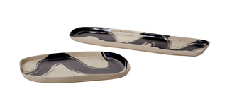 Black Swirl Line Tray