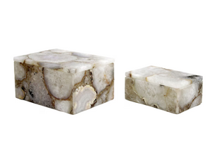 White Agate Box