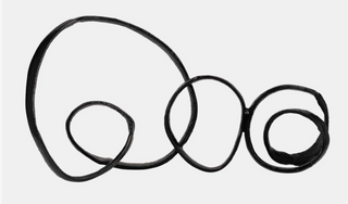 Metal Long Swirled Knot Sculpture