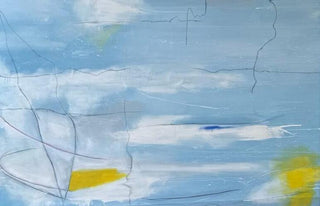 75x75 Original Framed Blue Sky II Artwork