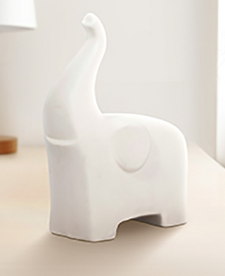 White Elephant Figurine