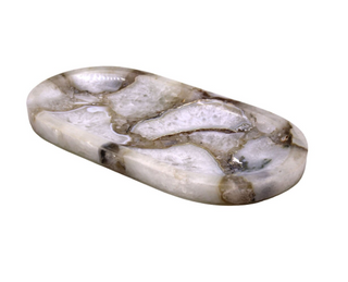 Oval Oyster Agate Tray
