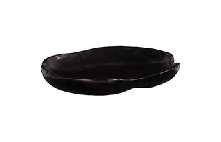 Teak Wood Bowl, Black