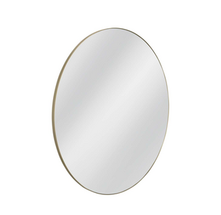 72" Round Gold Mirror