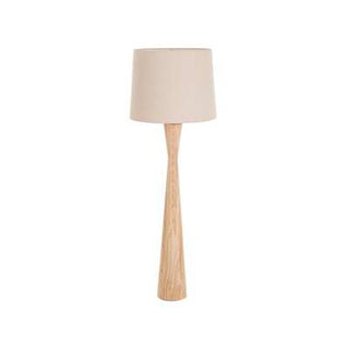 Rubberwood floor lamp