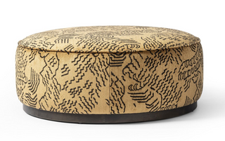 Clair Large Round Upholstered Ottoman