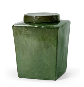 Green 16" Stoneware Vase