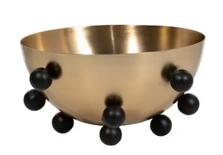 Metal Bubble Bowl, gold