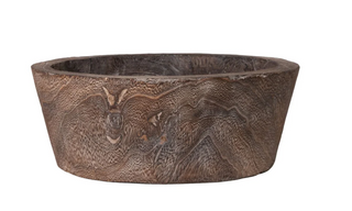 16" Dark Wood Bowl