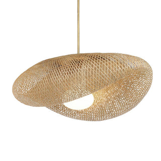 Woven Bamboo Pendant Light
