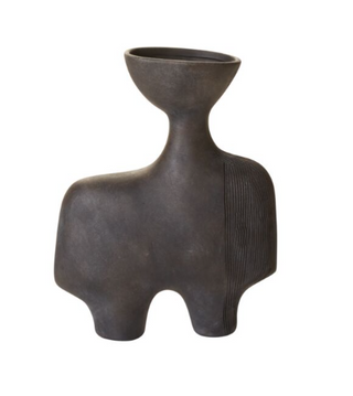 Black Sculpture Vase