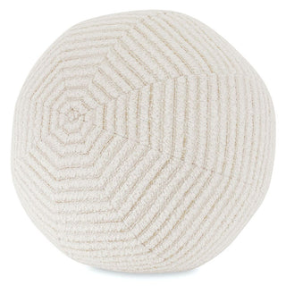Ball 10" Pillow, White