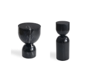 Black Marble Low End Table