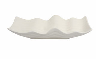 Wavy Abstract White Tray