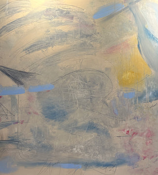 74x74 Framed Original Blue Sky I Artwork