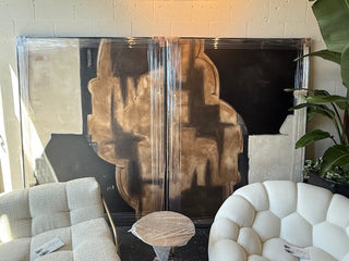 Custom Brown Black Abstract Art