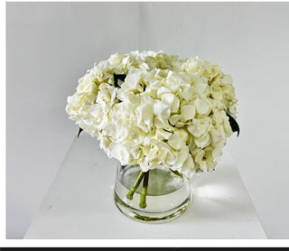 Small Hydrangea Glass Vase