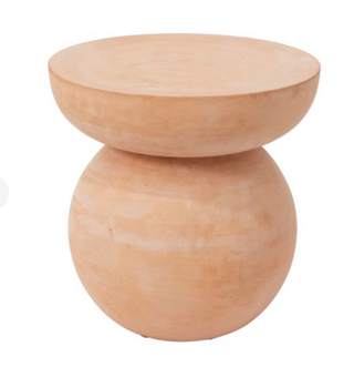 Terracotta Concrete Stool