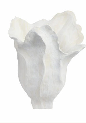 White Tulip Porcelain Vase