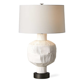 Interwoven White Table Lamp