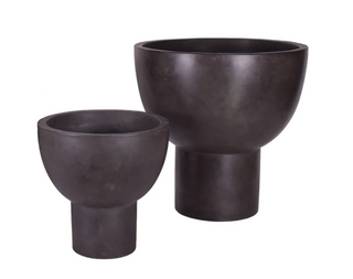 Black Large Fiberglass Planter