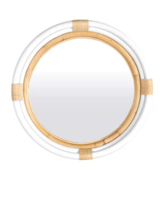 JF marina round mirror white