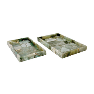 Green Agate Tray