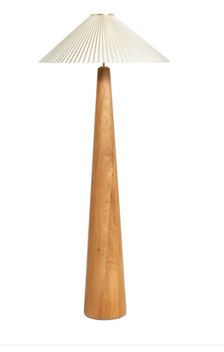 Wood Base Floor Lamp