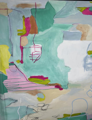 75x75 Original Framed Illusion Abstract Artwork