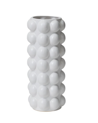 Bubble White Vase