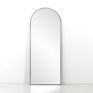 Arched Iron Floor Mirror